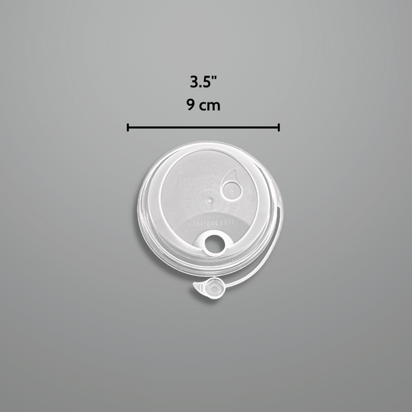 CY-Z90B | 90mm Frosted Round Sip Lid W/ Attached Stopper | Fit CY-Z500/700 Cup - size