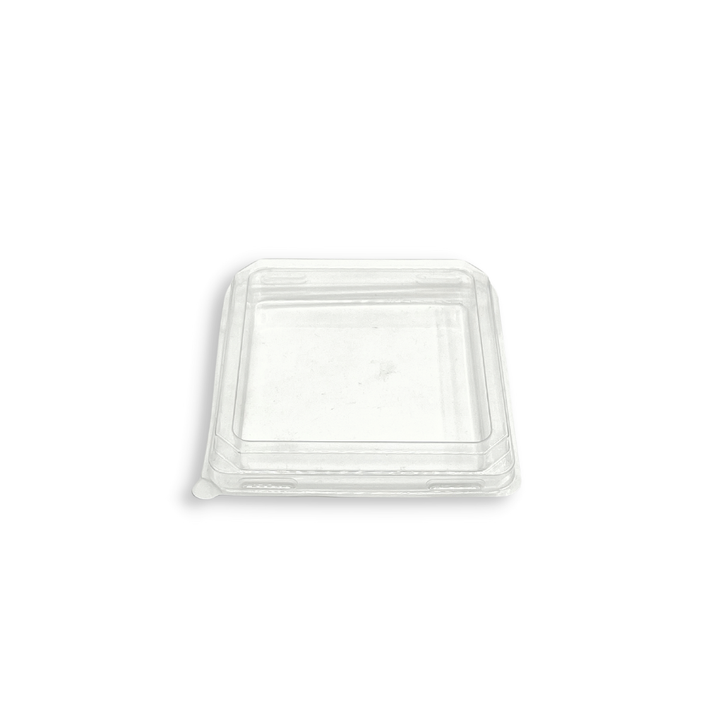 Clear PET Clear Square Cake Box W/ Lid | 3.54x3.35x3.86" - base