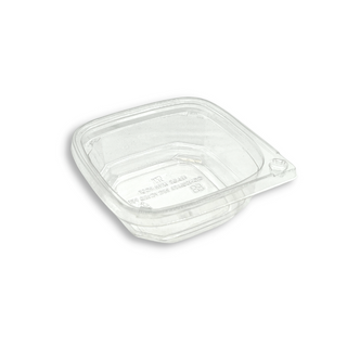 DC-08 | 8oz PET Clear Safety Lock Square Container (Base Only) - 500 Sets