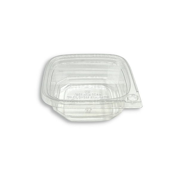 DC-08 | 8oz PET Clear Safety Lock Square Container (Base Only) - front