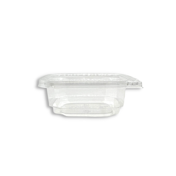 DC-08 | 8oz PET Clear Safety Lock Square Container (Base Only) - side