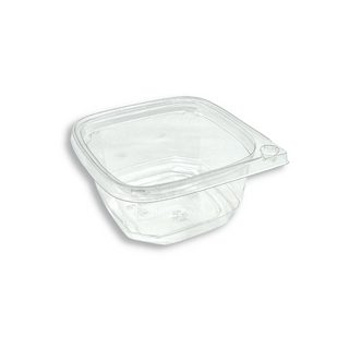DC-12 | 12oz PET Clear Safety Lock Square Container (Base Only) - 500 Pcs