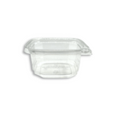 DC-12 | 12oz PET Clear Safety Lock Square Container (Base Only) - side