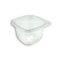 DC-16 | 16oz PET Clear Safety Lock Square Container (Base Only) - 500 Pcs