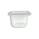 DC-16 | 16oz PET Clear Safety Lock Square Container (Base Only) - side