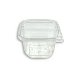 DC-16 | 16oz PET Clear Safety Lock Square Container (Base Only) - front