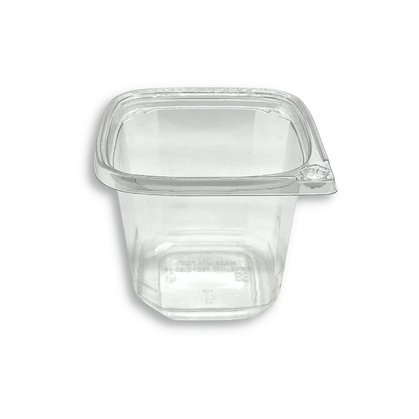DC-24 | 24oz PET Clear Safety Lock Square Container (Base Only) - front