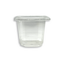 DC-24 | 24oz PET Clear Safety Lock Square Container (Base Only) - side