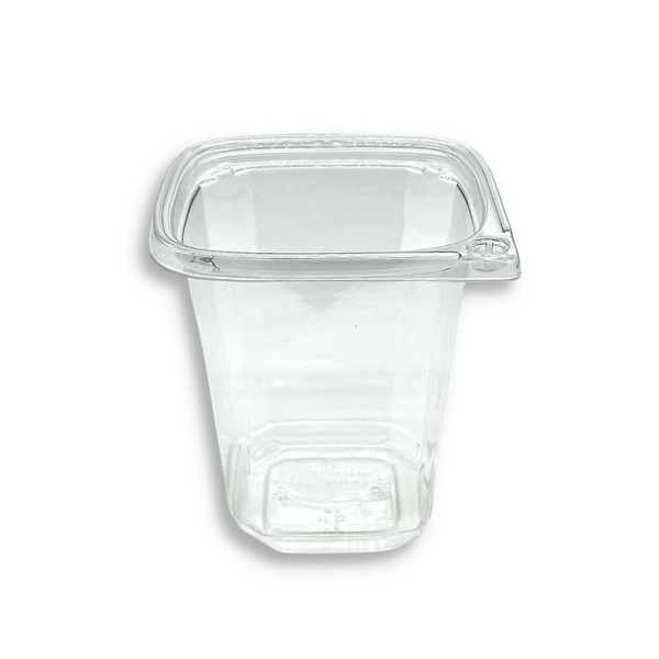 DC-32 | 32oz PET Clear Safety Lock Square Container (Base Only) - front