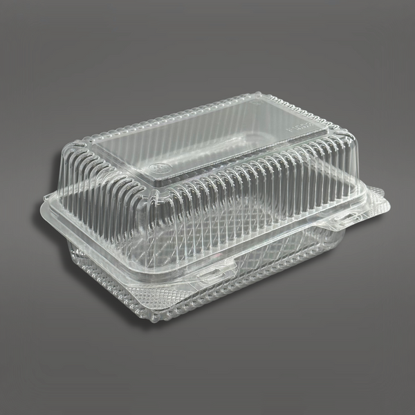 F1003 | Clear Rectangular Hinged Container | 8.43x6.1x3.74
