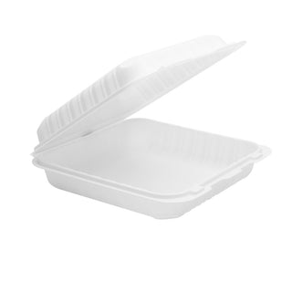 #TYH91 | Microwavable PP Square Clamshell Food Container | 9x9x3