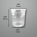 HD-18 | 18oz PET Clear Cold Drink Cup - size