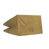 HD-8510 | 100% Recycled Paper Kraft Bag W/ Twisted Handle | 8.3x5.25x10.25" - bottom