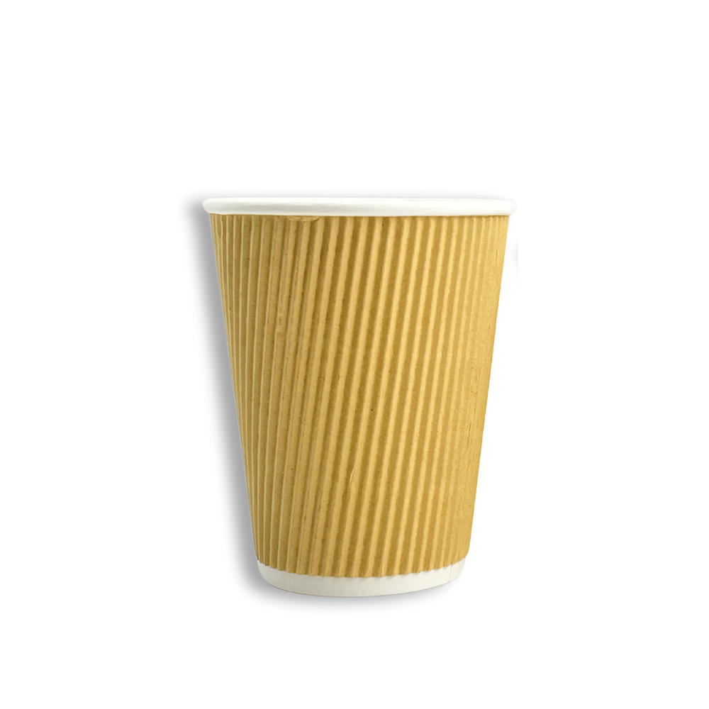 HD 12oz Kraft Ripple Wall Paper Hot Cup | Hot Drink Cup - 500 Pcs – HD ...