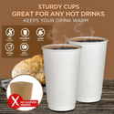 HD 16oz White Double Wall Paper Cup - strength