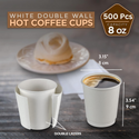 HD 8oz White Double Wall Paper Cup - Feature