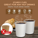 HD 8oz White Double Wall Paper Cup - strength