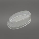 HG202 | Clear Oval Cheese Cake Container W/ Lid | 9.45x5.12x3.25" - 300 Sets