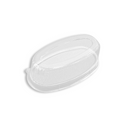 HG202  Clear Oval Cheese Cake Container W Lid  9.45x5.12x3.25 - 300 Sets