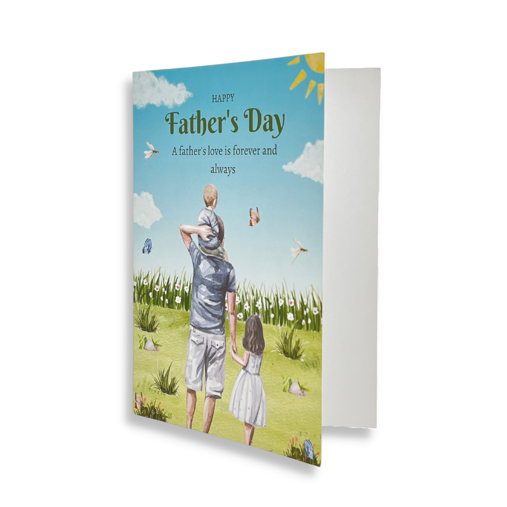 Happy Father's Day Card High Quality Holiday Festival Card | 7x5" - 5 Pcs