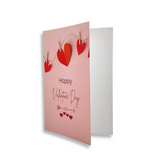 Happy Valentine's Day Card | 7x5" - open