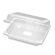 J052  Clear Rectangular Hinged Container  9.45x6.65x3 - 200 Pcs