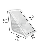 J106 PET | Clear Triangular Hinged Sandwich Container | 5.91x2.76x3.94" - size