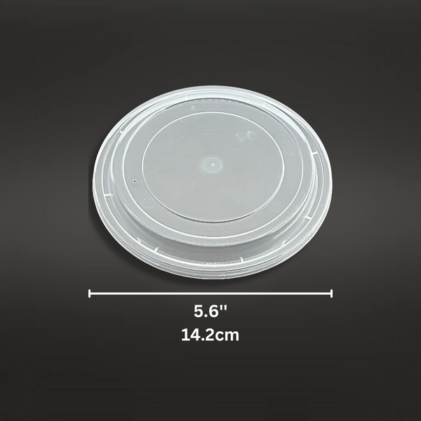 JY-142 | 142mm PP Clear Round Lid | Fit JY-700/JY-850/JY-999 Bowl (Lid Only) - size