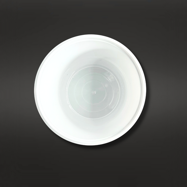 JY850 | 28oz Microwaveable PP White Round Bowl (Base Only) - top