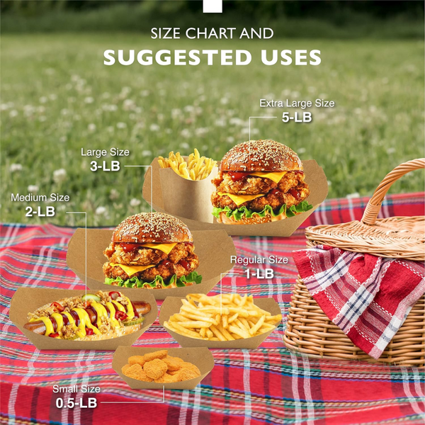 Kraft Food Tray Size Chart