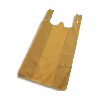 Large Reusable Brown Non-Woven T-Shirt Bag |12x7x23