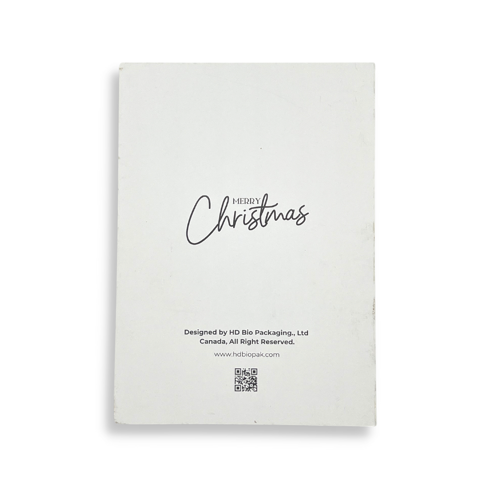 Merry Christmas & Happy New Year Card | 7x5" - back
