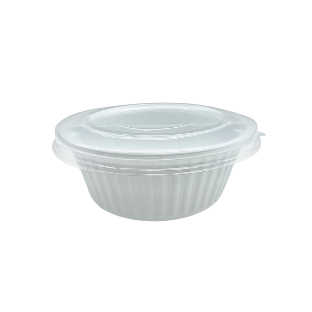 Microwaveable PP White Bowl W/ 2 Compartment Insert (Base + Insert ...