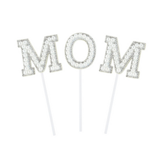 Mother's Day White Pearl Decoration-1 Pcs-front