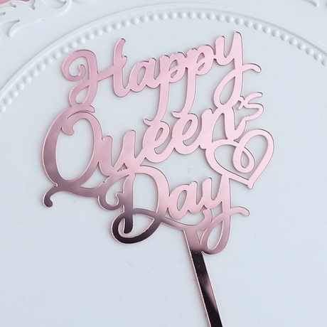 Mother's Day Cake Topper Decoration | Happy Queen's Day - 1 Pcs