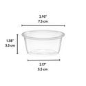 OCY 3.25oz Clear Sauce Cup (Base Only) - 2500 Pcs