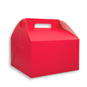 Pink Cake Paper Box W/ Handle | 10.25x10.25x6