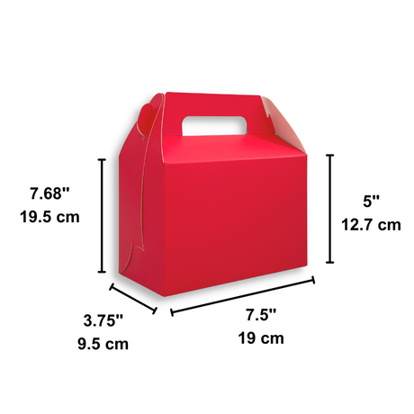 Pink Cake Paper Box W/ Handle | 7.5x3.75x5" - size