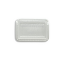 RE-24 | HD 24oz Microwaveable PP White Rectangular Container W/ Lid - top