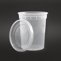  32oz Microwaveable PP Heavy Duty Leak-resistant Translucent Deli Container with lid top quality