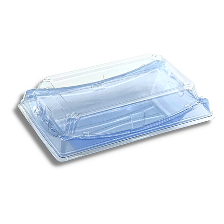 SK-20 PET Blue Sushi Container W/ Lid | 5.12x2.76x2.17" - 400 Sets