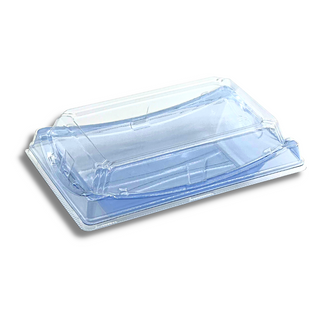SK-20 PET Blue Sushi Container W/ Lid | 5.12x2.76x2.17
