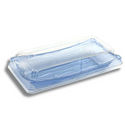 SK-30 PET | Blue Sushi Container W/ Clear Lid | 9x4.33x2.17