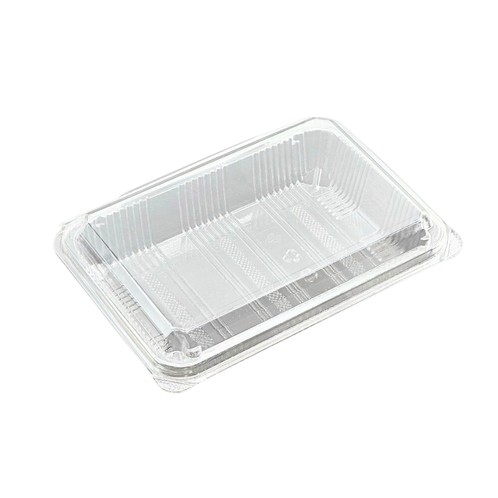 SSC-5B Clear PET Rectangular Hinged Sushi Container 7.8x5.3x2