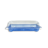 SU-1105 PET | Blue Sushi Tray W/ Clear Lid | 7.28x5.12x2" - 400 Sets