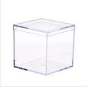 Square Clear Cake Container W/ Lid | 2.36x2.36x2.56