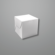 White Square Cake Paper Box | 4.25x4.25x4.25" - 100 Pcs