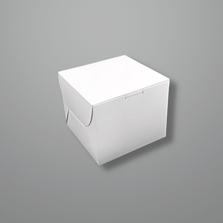 White Square Cake Paper Box | 6x6x5" - 100 Pcs