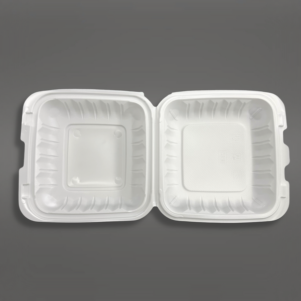 YR-781 Microwavable PP Square Clamshell Container w/Hole