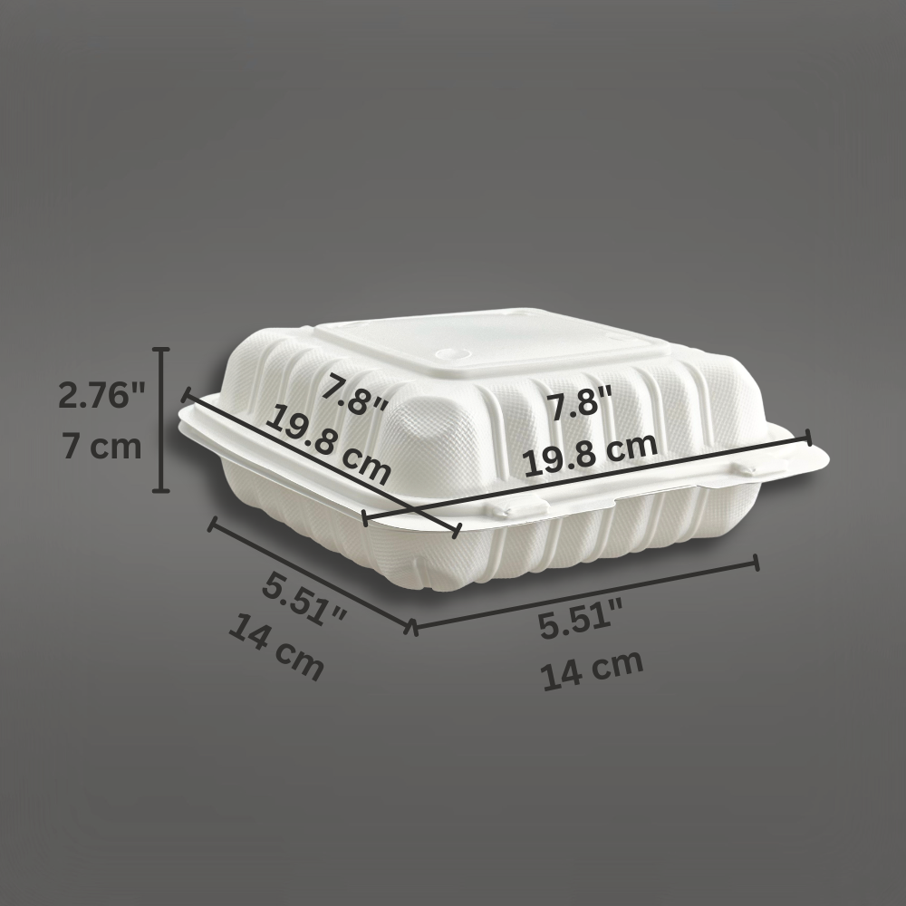 Disposable Biopak Container Split Box Microwavable containers from HD BioPak – HD Bio Packaging
